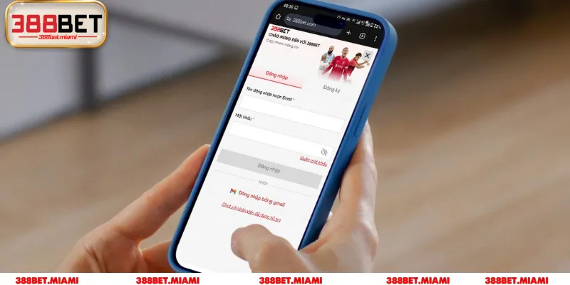 Chi tiết các thao tác dùng điện thoại để đăng nhập 388BET